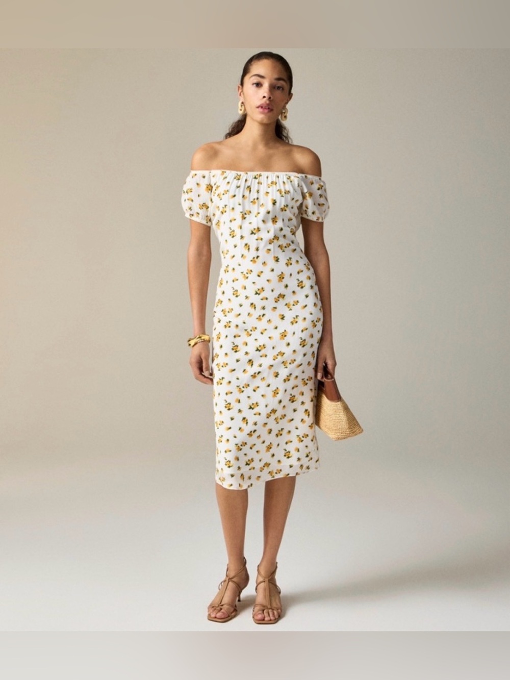 NWT J.Crew NWT Off-The-Shoulder Slip Dress, Size 2